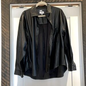 Black leather shaket